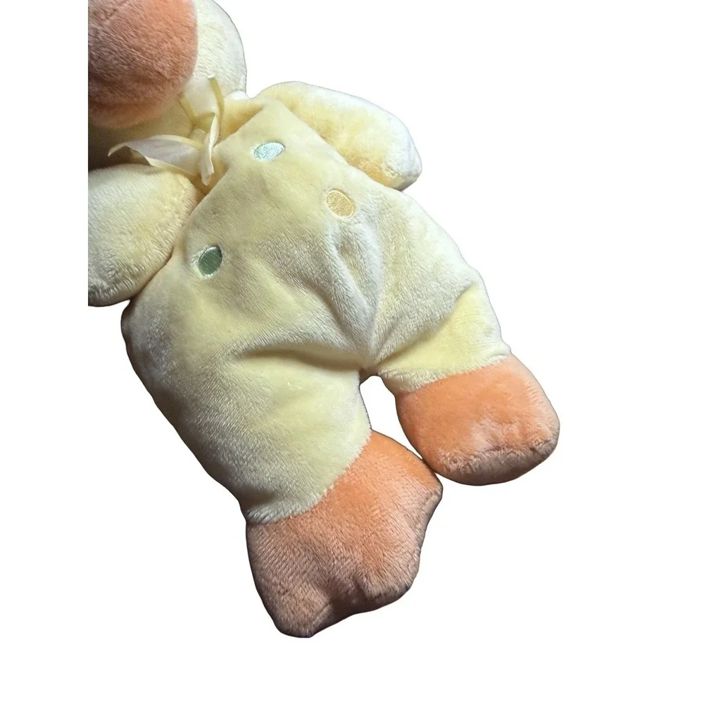 Rare Carters Duck Crib Pull‎ Plush Baby Duckie Polka Dot Lovey Nursery Lullaby